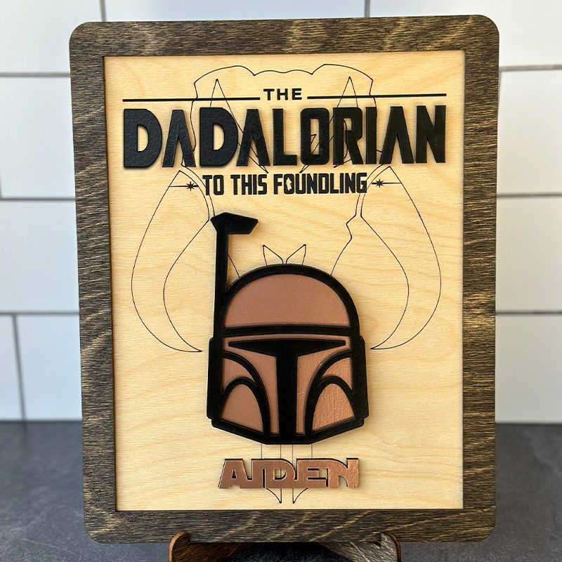 Dadalorian Sign - Personalized Father’s Day Gift