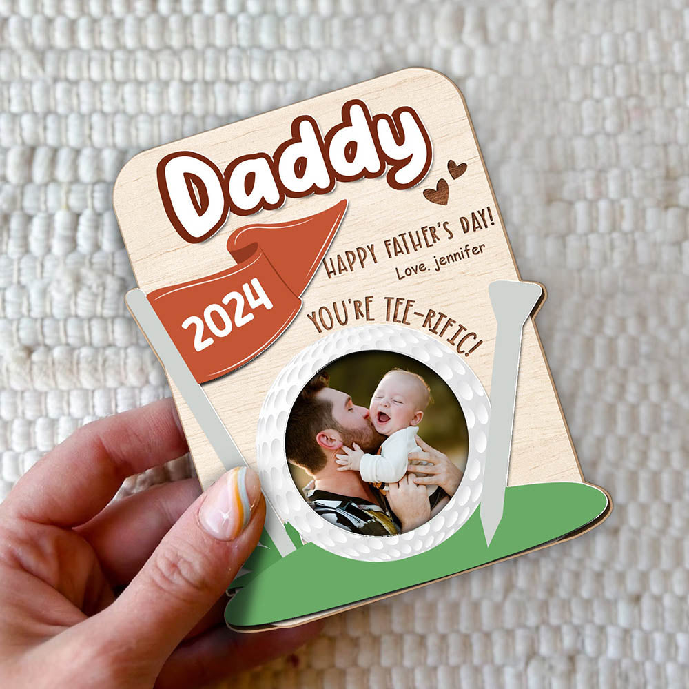 Personalized Photo Car Visor Clip Drive Safe Gift for Grandpa Father's Day Gift