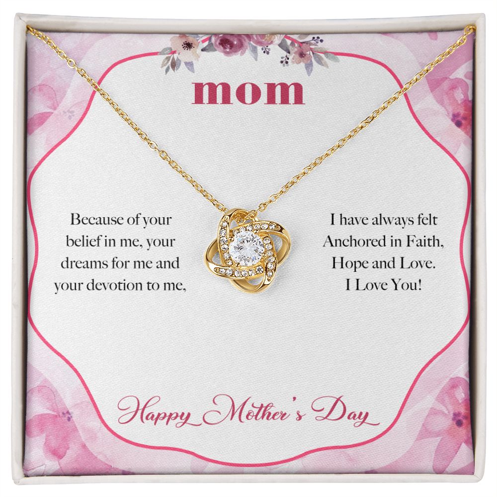 ANCHORED IN FAITH MOTHER'S DAY LOVE KNOT NECKLACE