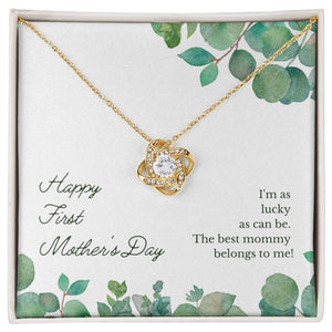 FIRST MOTHER'S DAY LOVE KNOT NECKLACE